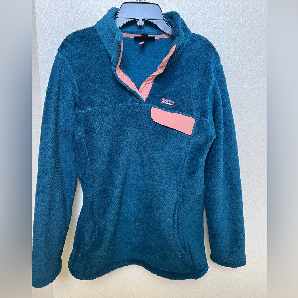 Patagonia fleece snap pullover jacket youth XL